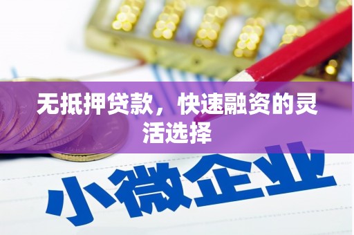 头屋无抵押贷款，快速融资的灵活选择
