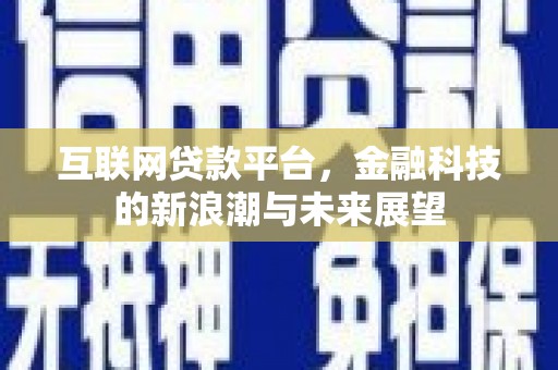 头屋互联网贷款平台，金融科技的新浪潮与未来展望