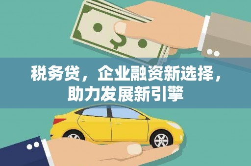 头屋税务贷，企业融资新选择，助力发展新引擎