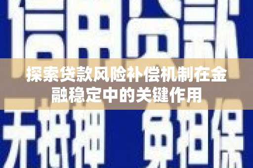 头屋探索贷款风险补偿机制在金融稳定中的关键作用