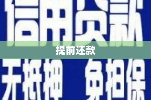 头屋提前还款
